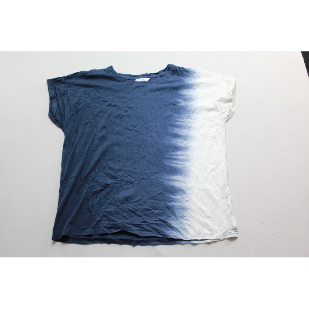 Time and Tru T-Shirt Women Small Blue Excellent Tie Dye Short Sleeve Top